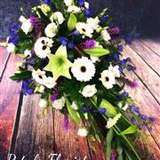 Purple and White Single Ended Spray