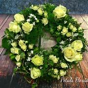 White Rose Wreath