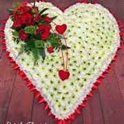 Based Heart Red &amp; White