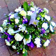 Posy Arrangement Purple and white