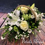White and Green Basket