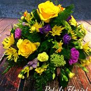 Posy Arrangement Yellow and Purple