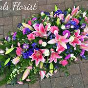 Blue and Pink Casket Top