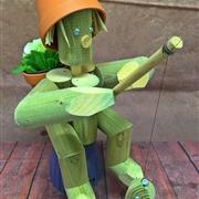 Fisherman Flower Pot Man