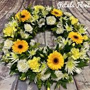 White and yellow Wreath