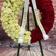 Rose wreath with stand