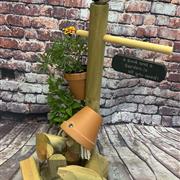Leaning Bookworm Flowerpot Person